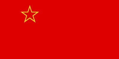 The flag of the Socialist Republic of Macedonia between 1946 and 1992