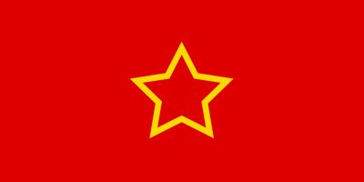 The flag of the People's Republic of Macedonia between 1944 and 1946